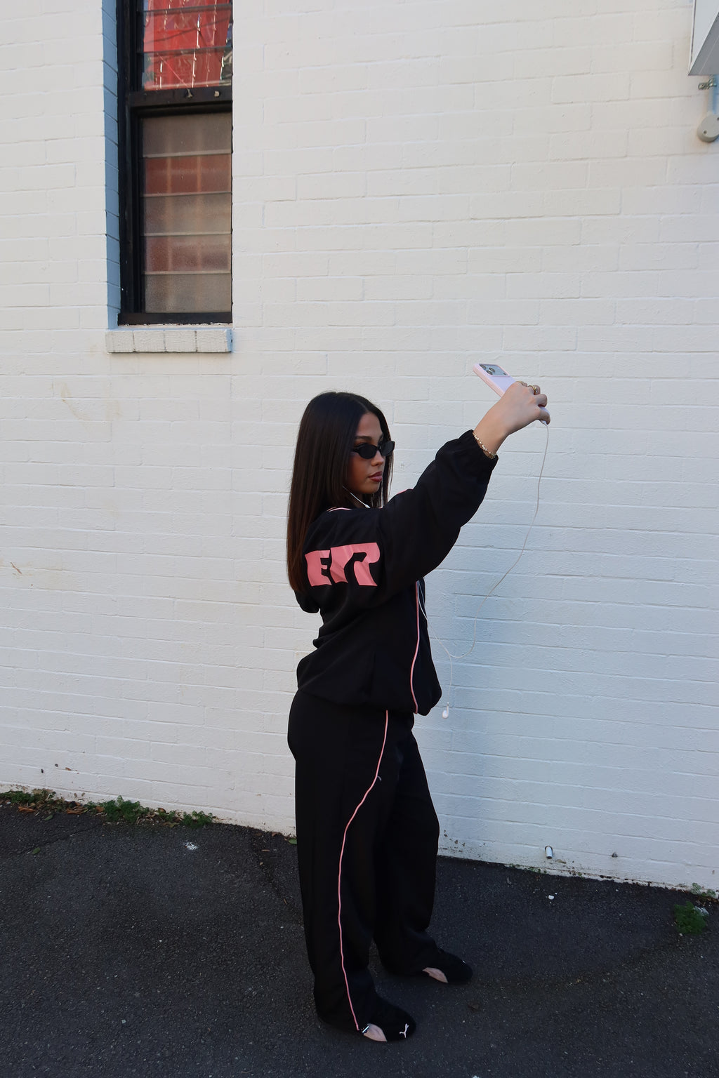 Windbreaker pants (Pink)