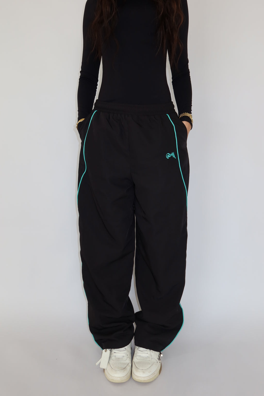 Windbreaker pants (Turquoise)