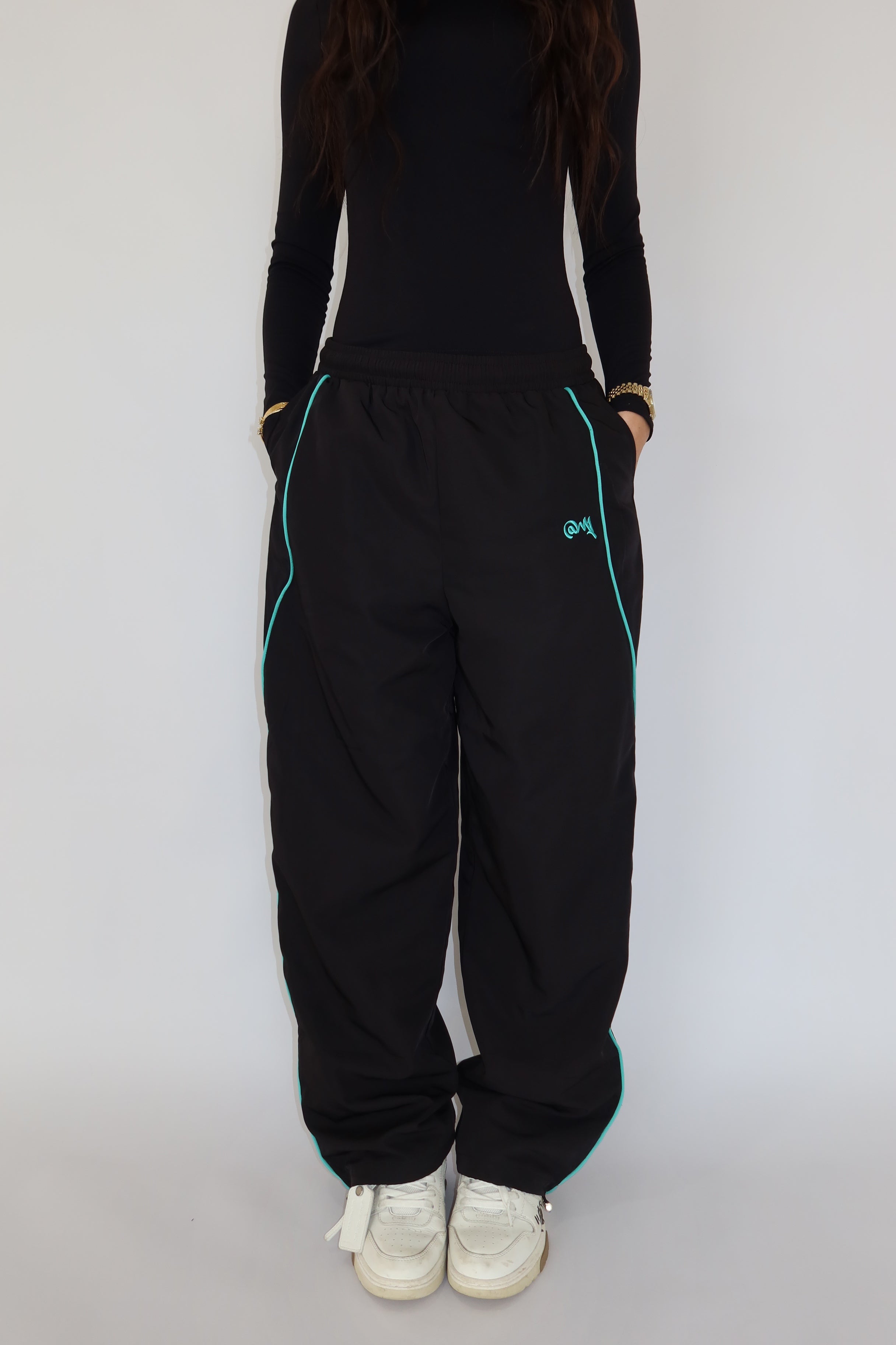 Windbreaker pants (Turquoise)